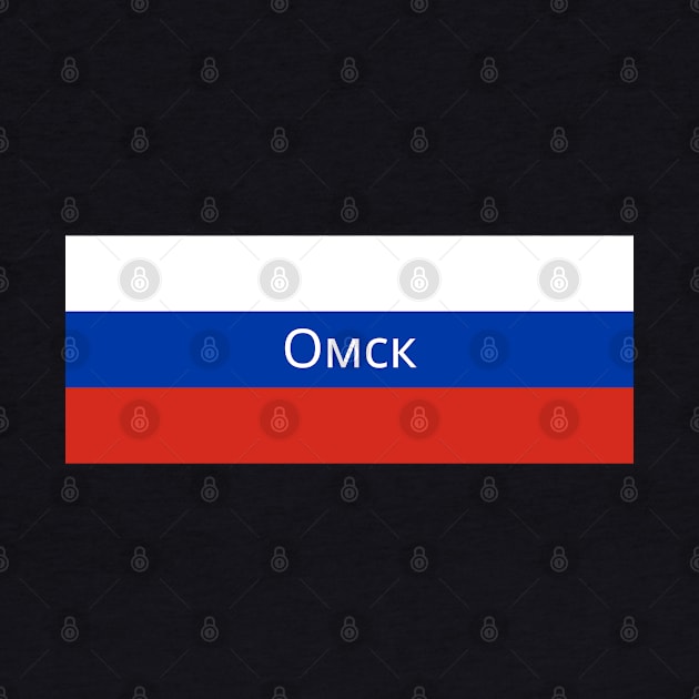 Omsk City in Russian Flag by aybe7elf